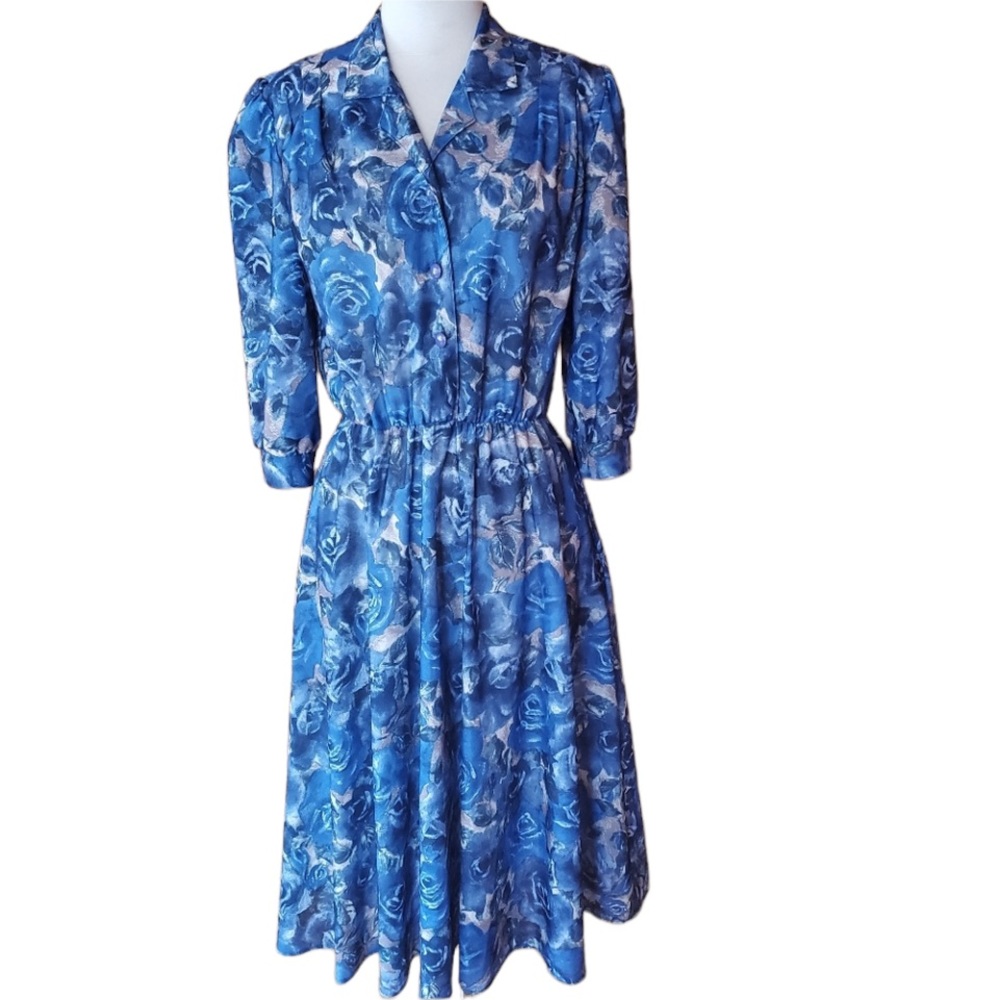 1980s California Looks Floral Dress